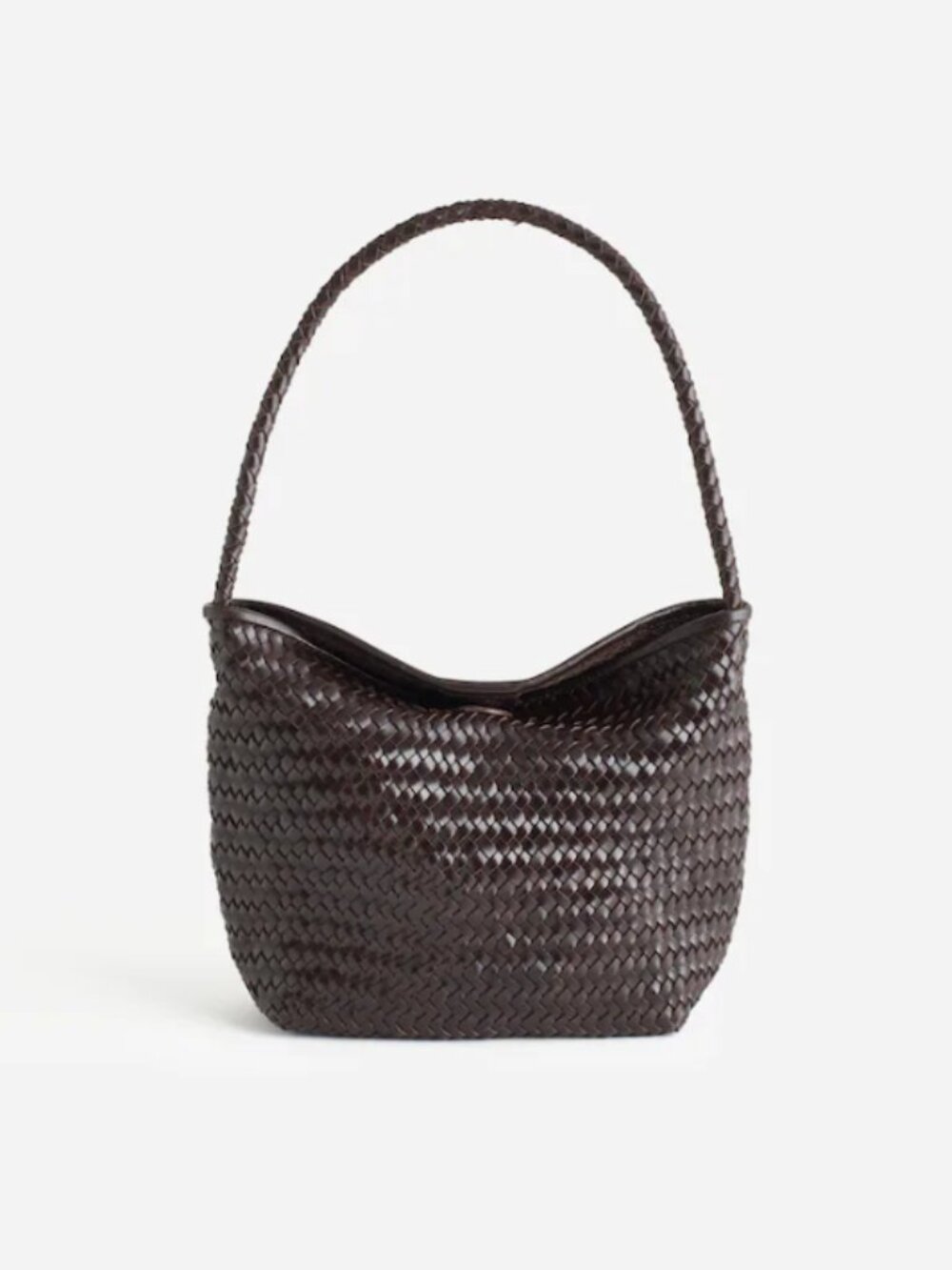 Madewell The Signature Woven Shoulder Bag Coffee Bean